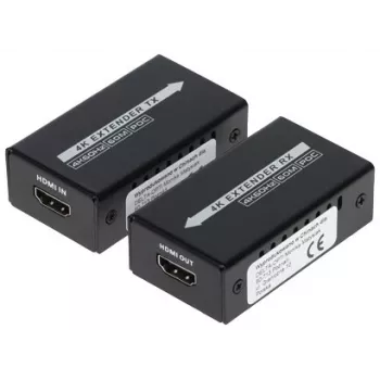 HDMI Extender über Ethernet 4K 60m Mini Sender-Empfänger-Set