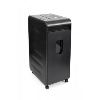WALLNER MR 4020 C2 Aktenvernichter mit Partikelschnitt, P-4, 10 Blatt, 20 L, Schwarz