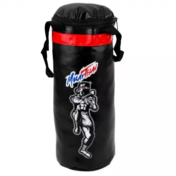 LEAN TOYS Kinder Muay Thai Boxsack-Set mit Handschuhen 40x14cm S