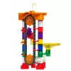 LEAN TOYS Konstruktionsbausteine Weltraum-Bahn für Bälle Tunnel Bunt 3D 85 Teile