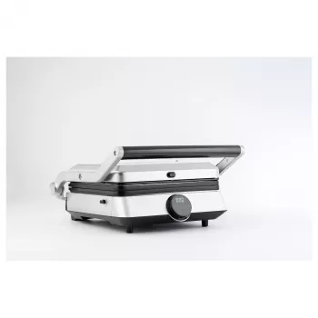 TORNADO TGC-5406-GS Kontaktgrill – 2000 W, einstellbarer Thermostat, 180° Öffnung, Silber/Schwarz