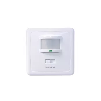 MACLEAN MCE18 PIR-Bewegungsmelder mit Geräuscherkennung, Wandmontage, 160°, 1200W, Weiß