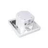 MACLEAN MCE18 PIR-Bewegungsmelder mit Geräuscherkennung, Wandmontage, 160°, 1200W, Weiß
