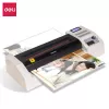 DELI Büro-Laminiergerät E3895-EU A3 | 250 mm/min Heißwalzen-Laminierung, max. 125 Mikron, Anti-Jam, Kaltlaminierung, Schwarz/Silber