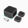 ROCWARE Konferenz-Kit für große Besprechungsräume A10W 4K UHD USB 3.1 Konferenzkamera mit zwei Stereomikrofonen, 120° Sichtfeld, 4-fach Digitalzoom, USB-C, Plug-and-Play, kompatibel mit Windows, macOS, Chrome OS