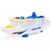 LEAN TOYS Passagier-Kreuzfahrtschiff-Spielzeug mit Reibungsantrieb, Lichtern und Geräuschen
