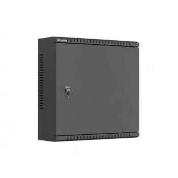 LANBERG TPR 10 Wandmontage-Netzwerkschrank 400x400x140 mm Schwarz, montiert, 10-Zoll, Glastür