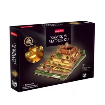 CubicFun 3D Puzzle Schloss Malbork mit LED-Beleuchtung - 200 Teile