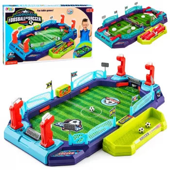 LEAN TOYS 2-in-1 Tischfußball- und Air-Hockey-Spiel für 2 Spieler