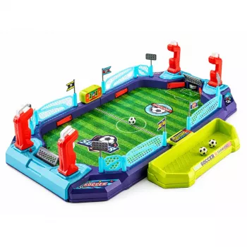 LEAN TOYS 2-in-1 Tischfußball- und Air-Hockey-Spiel für 2 Spieler