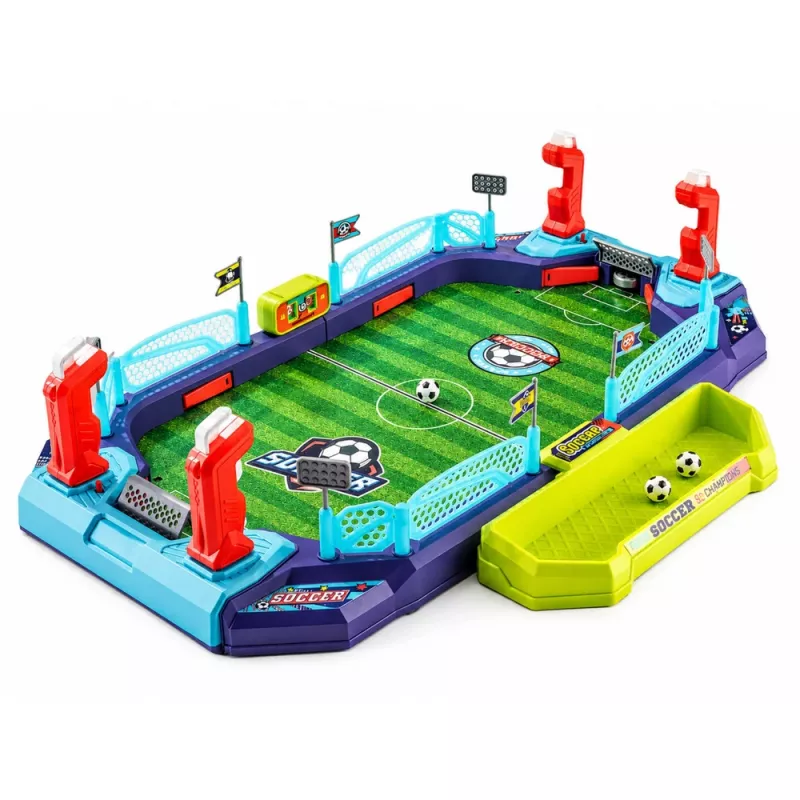 LEAN TOYS 2-in-1 Tischfußball- und Air-Hockey-Spiel für 2 Spieler