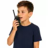 LEAN TOYS Walkie Talkie USB Noise Reduction Schwarz 200M Reichweite