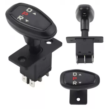 LEAN TOYS Gangschalter für Elektro-Kinderfahrzeuge - Vorwärts/Stopp/Rückwärts, 3-Stufen-Wippschalter, 6V-12V, 15A, Einbau