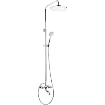 DEANTE NAC_01QT Wandmontierte Wannenarmatur mit Duschset, Chrom