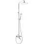 DEANTE NAC_01QT Wandmontierte Wannenarmatur mit Duschset, Chrom