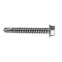 VOLTENO MF-530-4838 Bohrschraube mit Sechskant-Scheibenkopf 4,8 x 38 mm, verzinkter Kohlenstoffstahl, DIN 7504K, Silber