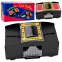 LEAN TOYS Automatischer elektronischer Kartenshuffler für 2 Decks - batteriebetrieben, ABS-Kunststoff, Schwarz