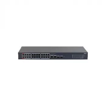 Dahua CS4228-24GT-375 24-Port Gigabit PoE++ Managed Switch mit 4 SFP-Uplinks, 375W Budget, Layer 2, Rackmontage