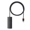 Baseus Lite Series 4-Port USB 3.0 Hub - 5Gbps, Bus-Powered, Schwarz (WKQX030101)