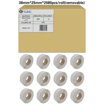 G&G 19803 Weiße selbstklebende A4-Etiketten 105x148mm 4/Blatt 100 Blatt (400 Etiketten)