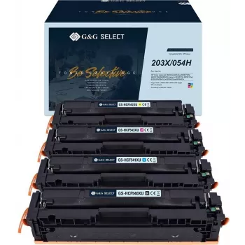 G&G Kompatible Tonerkartuschen 4er-Pack für HP 203X Serie, Schwarz Cyan Magenta Gelb, Hohe Ergiebigkeit, GS-H203X-4P