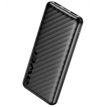 AWEI Power Bank 10000mAh P5K Pro 2xUSB - Schwarz