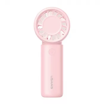 USAMS BC Series Handventilator Pink 500mAh Tragbarer USB-Aufladbarer 3-Gang-Mini-Ventilator