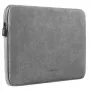 UGREEN Laptop-Hülle 13-13,9 Zoll Grau PU-Leder Magnet-Ständer-Hülle