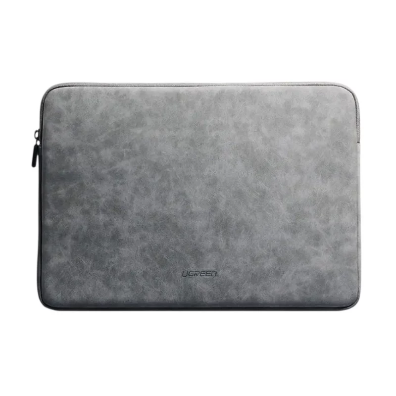 UGREEN Laptop-Hülle 13-13,9 Zoll Grau PU-Leder Magnet-Ständer-Hülle