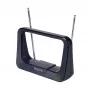 Phil Innenantenne DVB-T/T2 mit 1,8m Koaxialkabel, 75 Ohm, 3G/4G-Filter, Schwarz