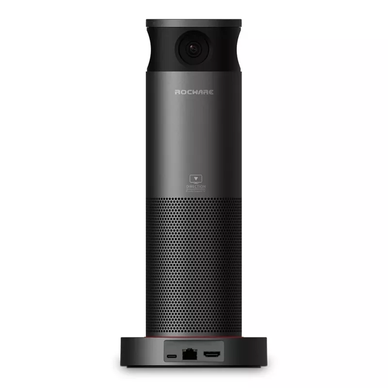 ROCWARE RC360 360° Panorama-WLAN-IP-Kamera, 1080P Full HD, Zwei-Wege-Audio, Nachtsicht, Innenbereich