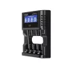 XTAR L4 PRO Universelles Smart-Ladegerät für Li-Ionen- und Ni-MH/Ni-CD-Akkus mit USB-C und LCD-Anzeige