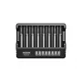 XTAR MX8 8-Fach USB-C Universal-Ladegerät für Li-Ion/Ni-MH, 0,25A-2A, LED-Anzeigen, 0V-Aktivierung