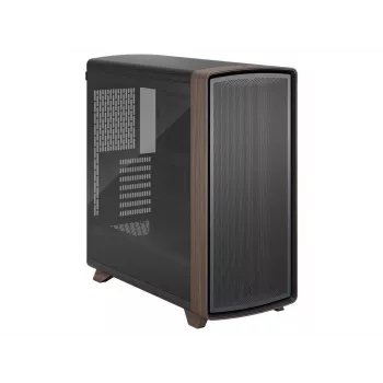 Fractal Design Summit Black TG Light Tint Mid-Tower PC-Gehäuse mit Walnussholz-Frontpanel