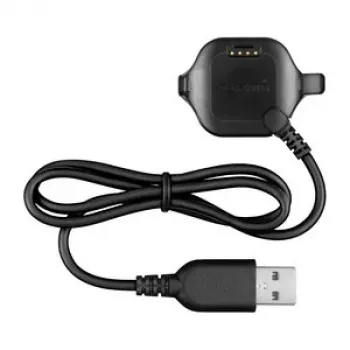 Garmin Forerunner 20/25 Ladeklemme Datenkabel - 1m USB-A auf proprietäre Klemme, Schwarz