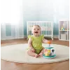 B-KIDS Rollabout Ball Top Infantino – Mint Stapel- und Drehspielzeug mit Rasselperlen für Babys ab 6 Monaten