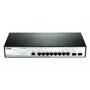 D-Link DGS-1210-10/ME/E Smart Managed Switch, 8x Gigabit Ethernet, 2x SFP, Rackmontierbar