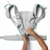 B-KIDS Infantino 4-in-1 umwandelbarer Babytrage, Grau, 3,6–14,5 kg, JPMA-zertifiziert, mit abnehmbarem Wonder Cover™ Lätzchen