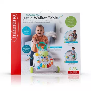 B-KIDS Pusher 3-in-1 Pferd Infantino Grow-with-Me Aktivitätsreiter