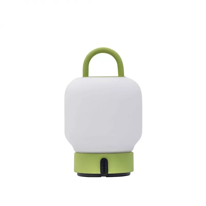 KOODUU Akkulampe LOOME Lime - Tragbare LED-Tischlampe, 3-Stufen-Touch-Dimmer, IP44 Spritzwasserschutz, USB-C