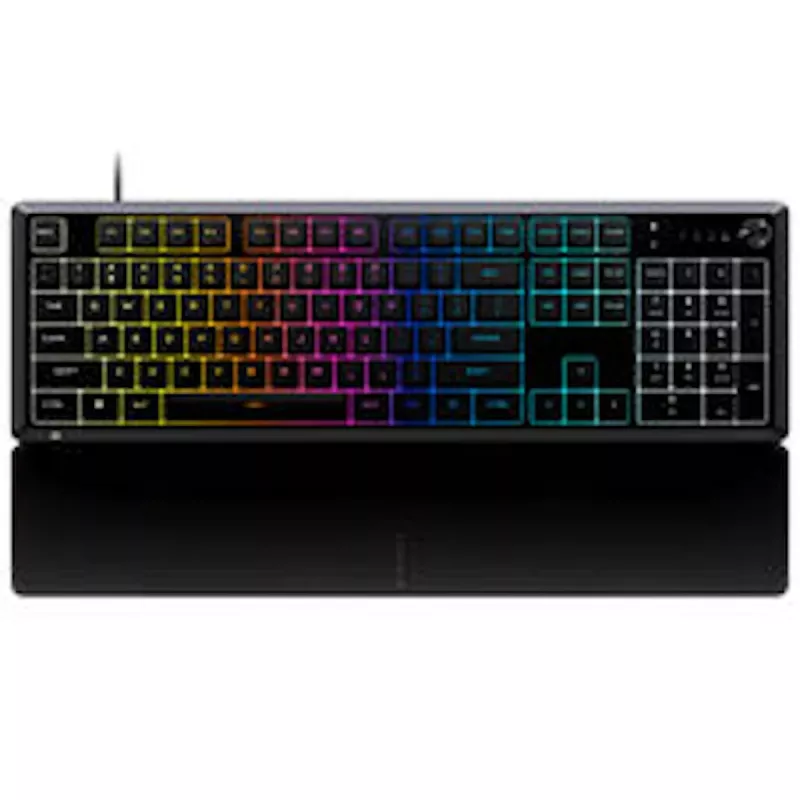 CORSAIR SKIFF 100 Gaming-Tastatur, 10-Zonen-RGB, IP42 Spritzwasserschutz - Schwarz