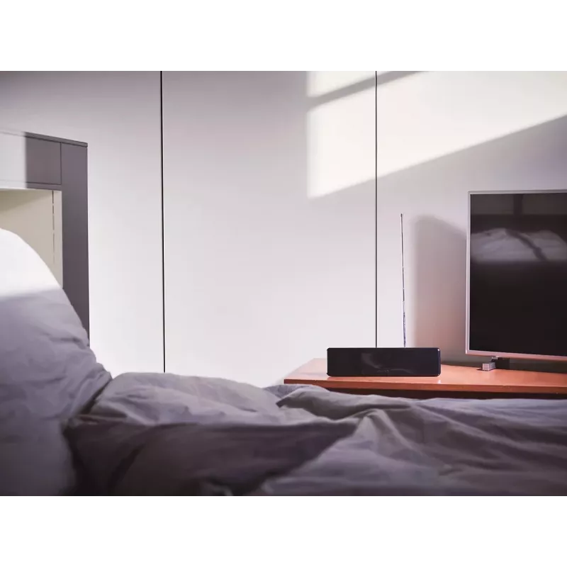 Philips SDV5225/12 Innenantenne für TV mit einstellbarer Verstärkung, 1,8 m Koaxialkabel, 75 Ohm, 3G/4G-Filter, DVB-T/T2