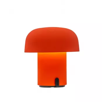 KOODUU SENSA Orange Akku-LED-Tischleuchte – Kabellos, dimmbar, USB-C, 150 Lumen, Warmweiß