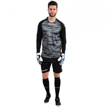 Givova Difesa Torwart-Set Grau-Schwarz KITP10 2310 XS