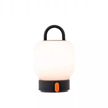 KOODUU Akku-Tischleuchte LOOME Grau | 3-Stufen-Touchdimmer, 2200mAh Akku, USB-C, warmweiße LED