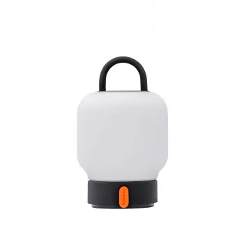 KOODUU Akku-Tischleuchte LOOME Grau | 3-Stufen-Touchdimmer, 2200mAh Akku, USB-C, warmweiße LED