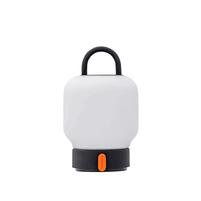 KOODUU Akku-Tischleuchte LOOME Grau | 3-Stufen-Touchdimmer, 2200mAh Akku, USB-C, warmweiße LED