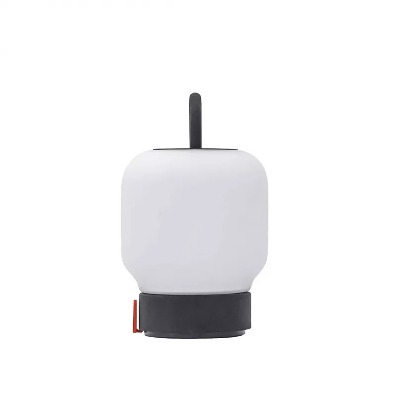 KOODUU Akku-Tischleuchte LOOME Grau | 3-Stufen-Touchdimmer, 2200mAh Akku, USB-C, warmweiße LED