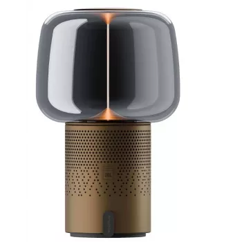 KOODUU Serena Play Tragbare LED-Lampe mit Bluetooth-Lautsprecher Braun