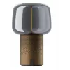 KOODUU Serena Play Tragbare LED-Lampe mit Bluetooth-Lautsprecher Braun